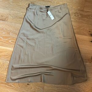 Gold midi Jcrew skirt size medium new with tags
